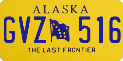 AK license plate GVZ516