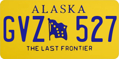 AK license plate GVZ527