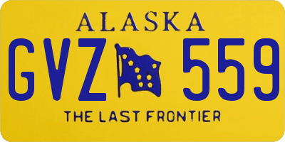 AK license plate GVZ559