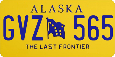 AK license plate GVZ565