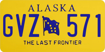 AK license plate GVZ571