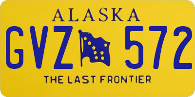 AK license plate GVZ572