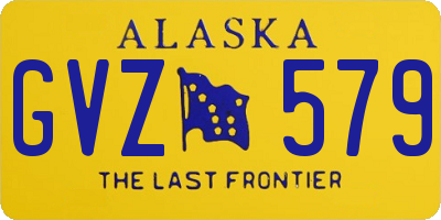 AK license plate GVZ579