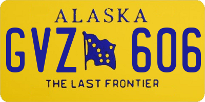 AK license plate GVZ606