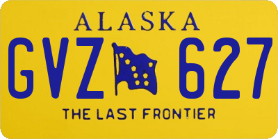 AK license plate GVZ627