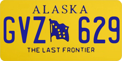 AK license plate GVZ629