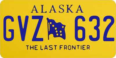 AK license plate GVZ632