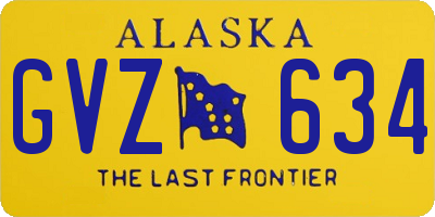 AK license plate GVZ634