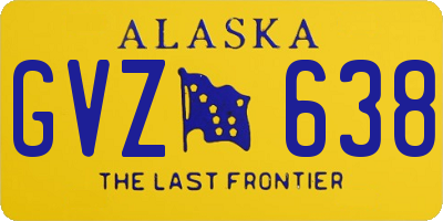 AK license plate GVZ638