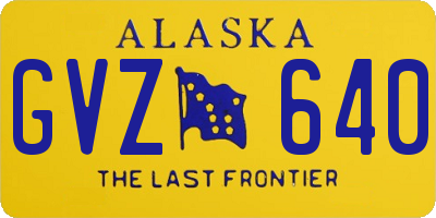 AK license plate GVZ640