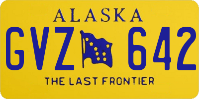 AK license plate GVZ642