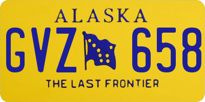 AK license plate GVZ658
