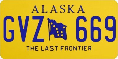 AK license plate GVZ669