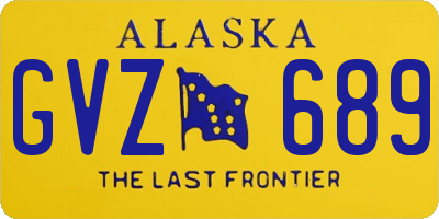 AK license plate GVZ689