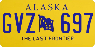 AK license plate GVZ697