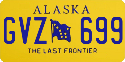 AK license plate GVZ699