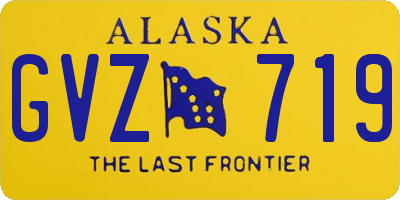AK license plate GVZ719