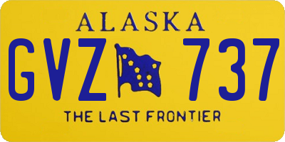 AK license plate GVZ737