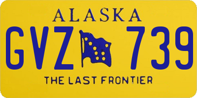 AK license plate GVZ739