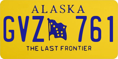 AK license plate GVZ761