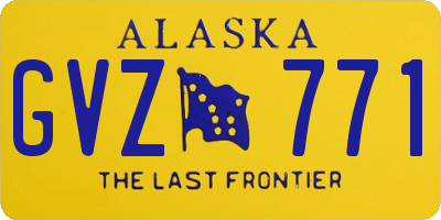 AK license plate GVZ771