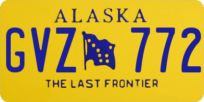 AK license plate GVZ772