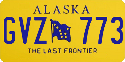 AK license plate GVZ773