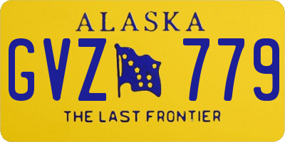 AK license plate GVZ779