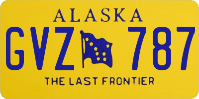 AK license plate GVZ787