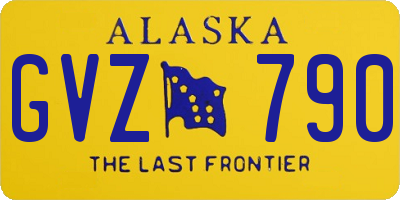 AK license plate GVZ790