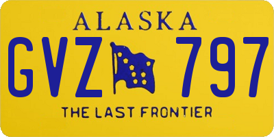 AK license plate GVZ797