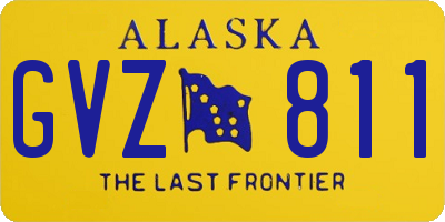 AK license plate GVZ811