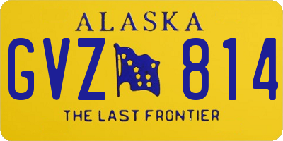 AK license plate GVZ814