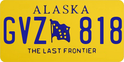 AK license plate GVZ818