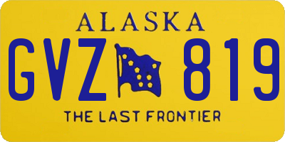 AK license plate GVZ819