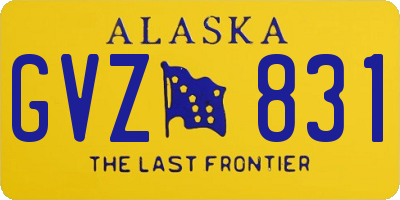 AK license plate GVZ831