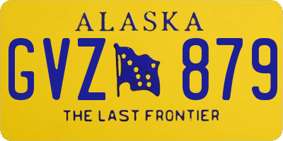 AK license plate GVZ879