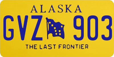 AK license plate GVZ903