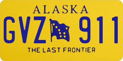 AK license plate GVZ911