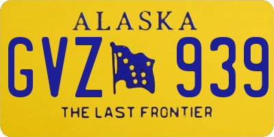 AK license plate GVZ939