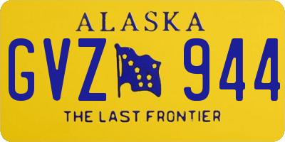 AK license plate GVZ944