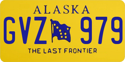 AK license plate GVZ979