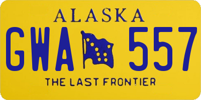 AK license plate GWA557