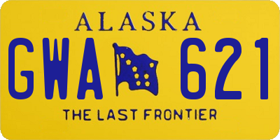 AK license plate GWA621