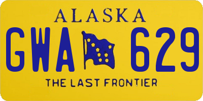 AK license plate GWA629