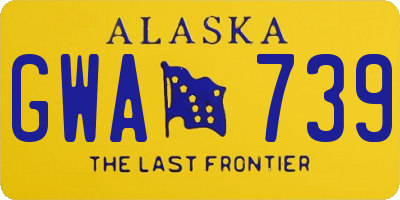 AK license plate GWA739