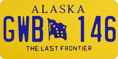 AK license plate GWB146