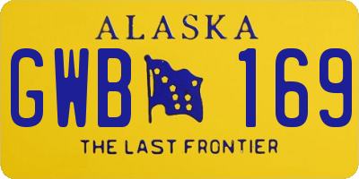 AK license plate GWB169