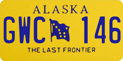 AK license plate GWC146