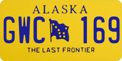 AK license plate GWC169